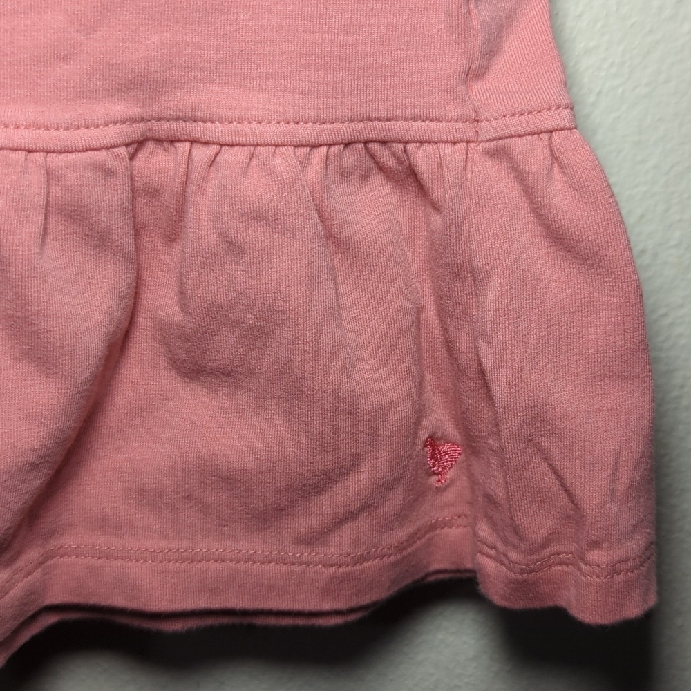 Pink Chicken Brandied Apricot Organic Kit Top Pink Peplum Ruffle Girls Size 7 - Picture 3 of 5